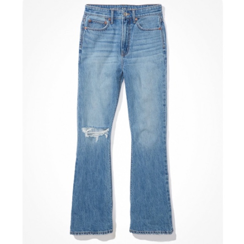 American Eagle NWT Ripped Highest Waist ‘90s Flare Jean